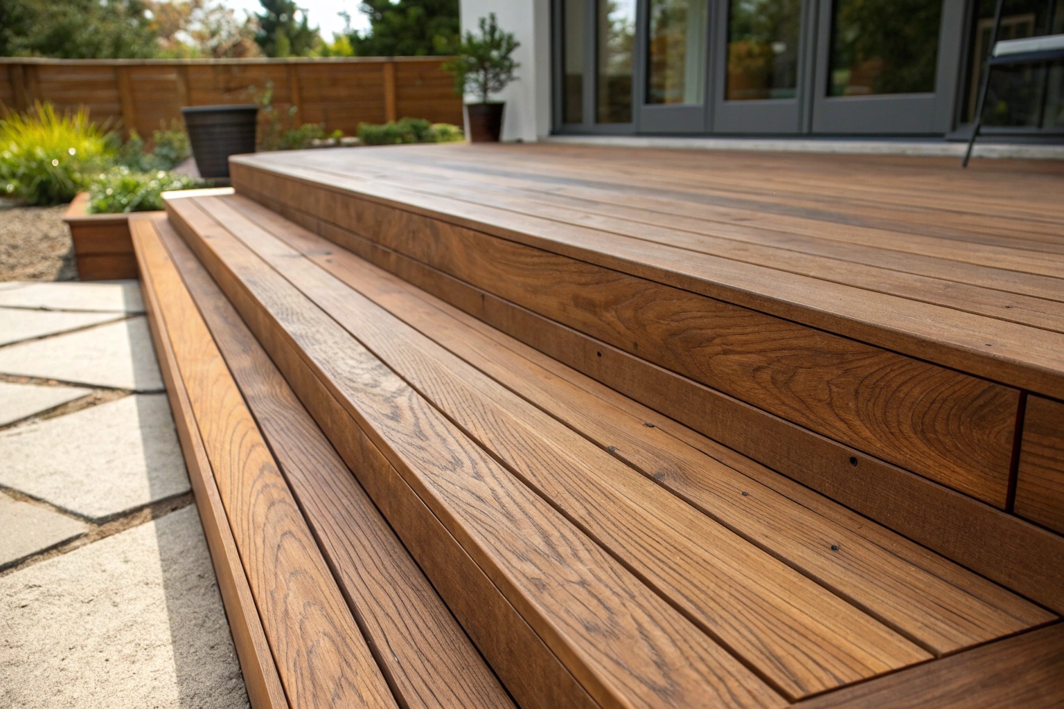 Quality hardwood timber decking material for Central Coast deck extensions