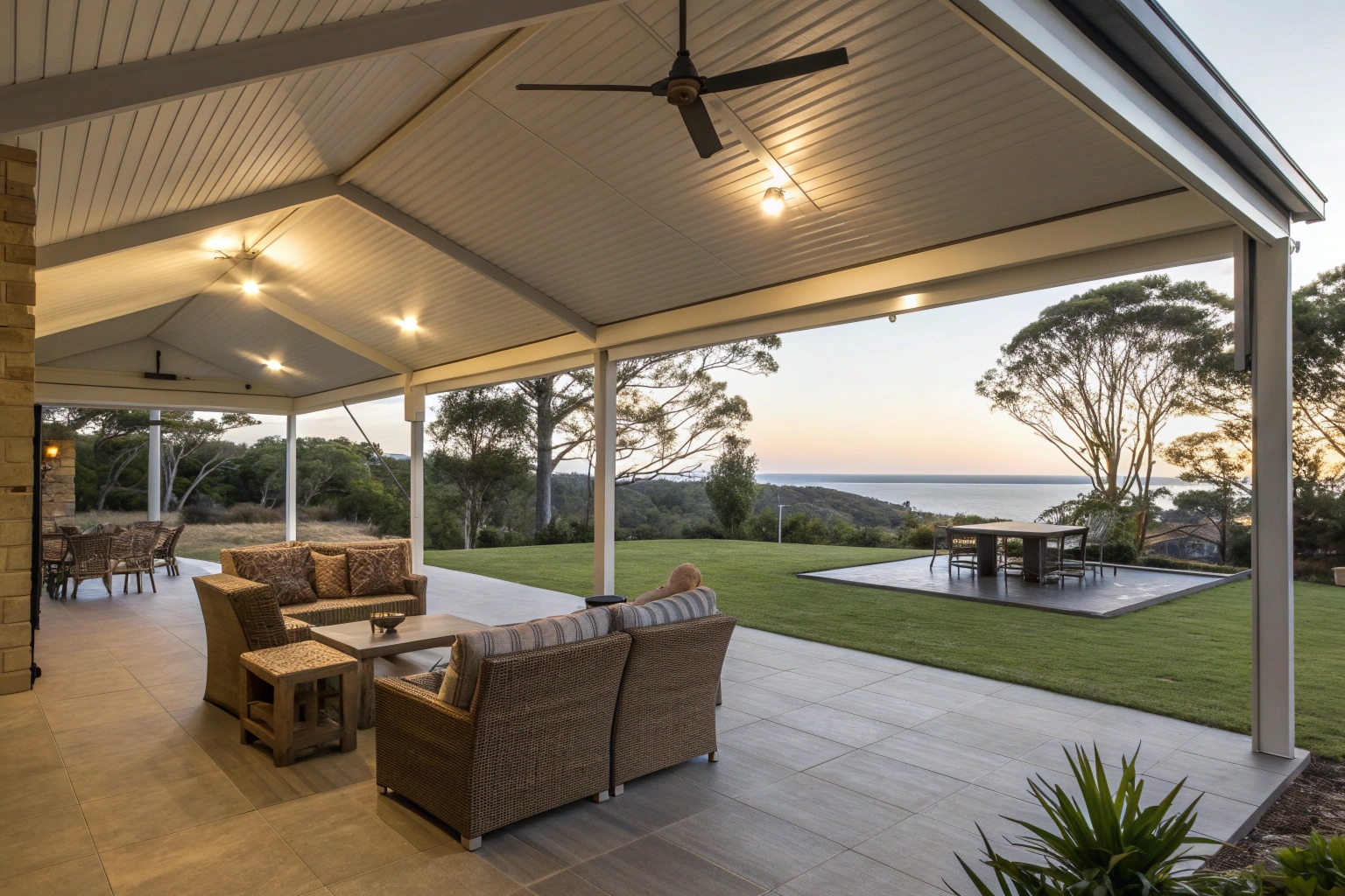 Comfortable outdoor room with insulated roofing Central Coast NSW